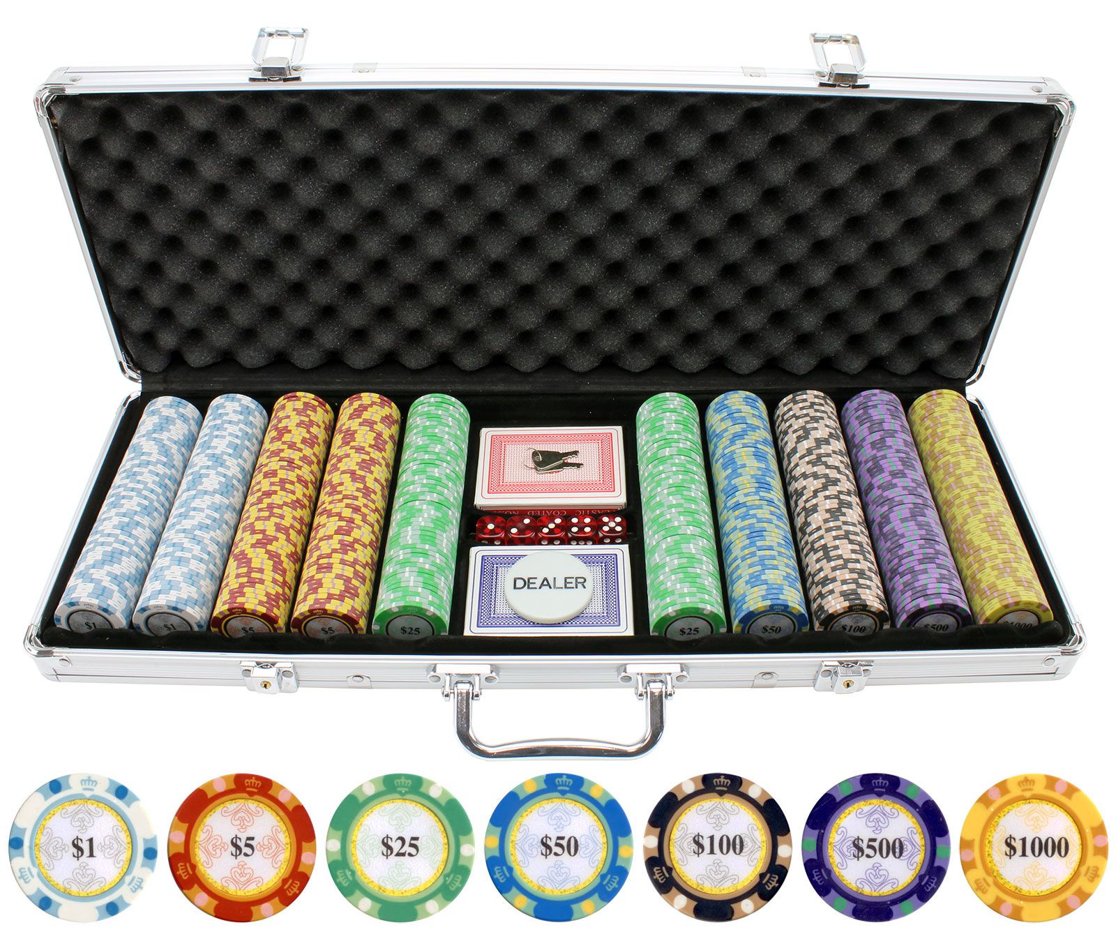 ikke noget Og Specialisere 13.5g 500pc Monte Carlo Clay Poker Chips from Discount Poker Shop