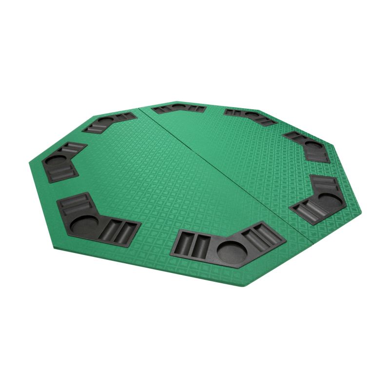 Versa Games 4 Fold 48 inch Octagon Table Top - Green Suited Speed