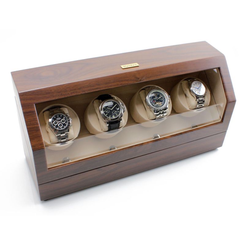 Heiden Quad Watch Winder - Walnut from Heiden Watch Winders
