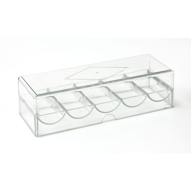 Chip Rack Handle 100pc Chip Rack with Cover from Discount Poker Shop