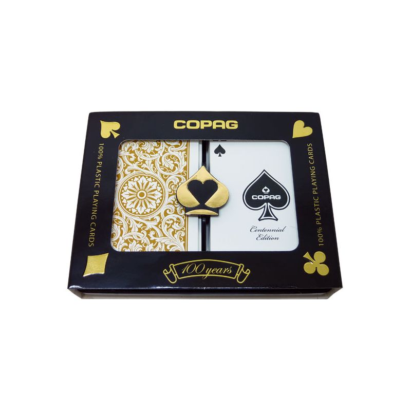 Copag 1546 Playing Cards Black/Gold Bridge Size Regular Index from
