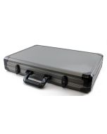 Versa Games 1000pc Deluxe Poker Chip Case - Gray - Reconditioned - OTS-1000-deluxe-case-gray