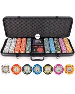 500 piece Crown Casino 13.5g Clay Poker Chips from Discount Poker Shop