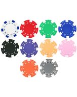 25pc 11.5g Dice Poker Chips (10 colors) - 25-DC