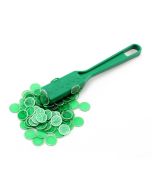 Magnetic Bingo Wand With 100 Chips - Green - Bingo-Wand-Green