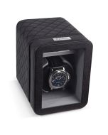 Heiden Monaco Single Watch Winder - Dual Powered - Black Leather - HD19-LEATHER