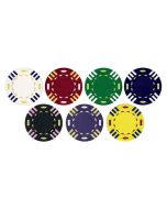 25pc 13.5g Triple Striped Poker Chips - 25-TSTRIPED