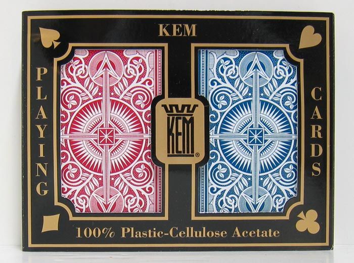 Kem Arrow Playing Cards Red/Blue Bridge Size Regular Index