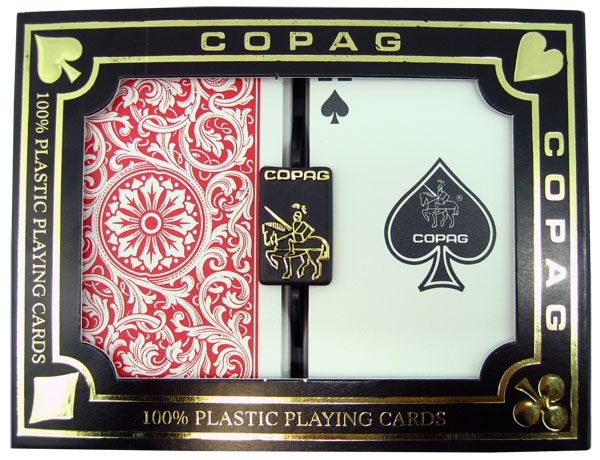 COPAG 1546 Bridge Size Jumbo Index Playing Cards Black and Gold