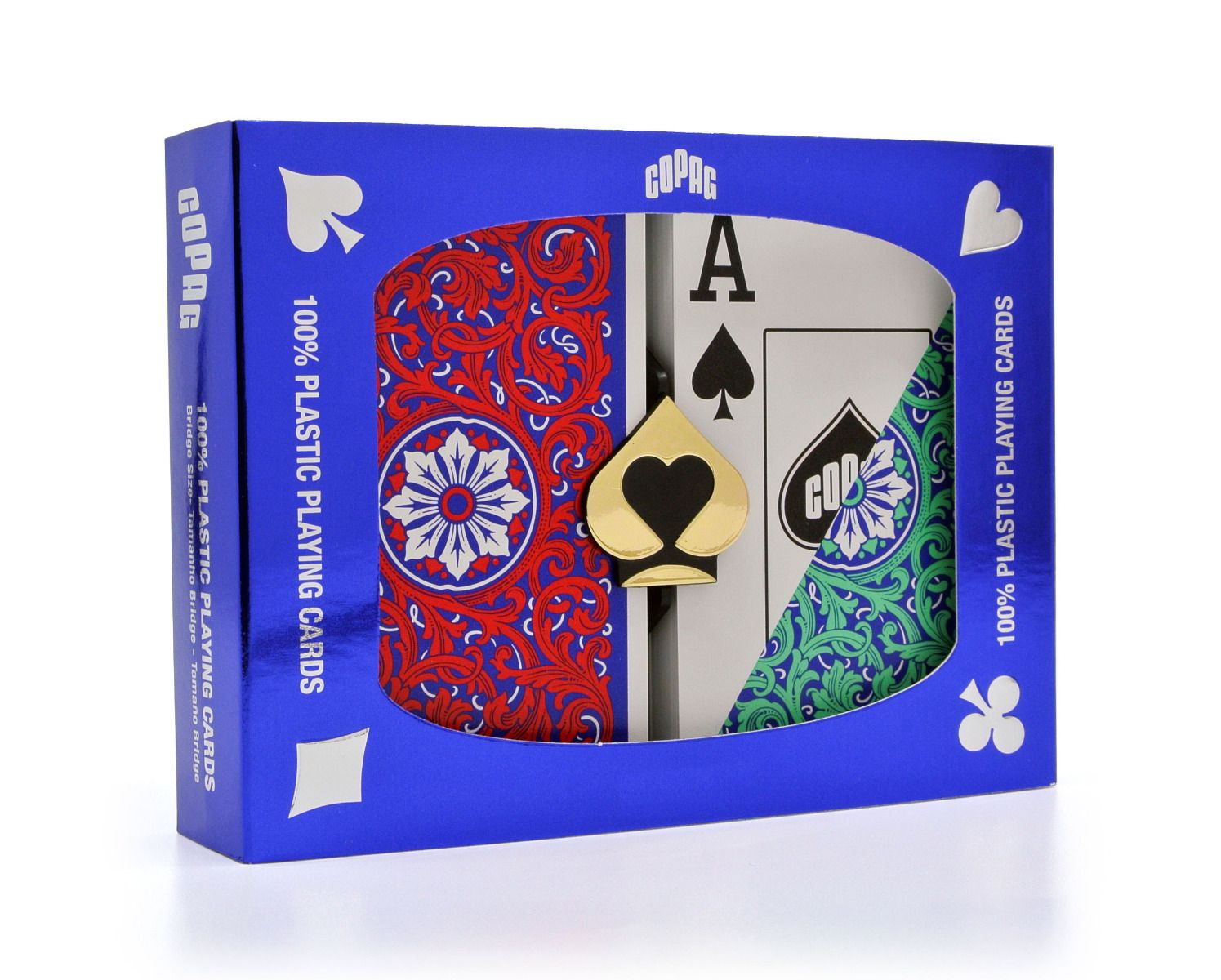 Copag 1546 Neoteric Playing Cards Green/Red Poker Size Jumbo Index