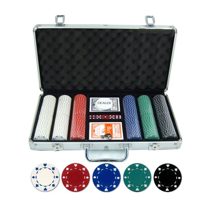 300 piece 11.5 gram Suited Poker Set - 300-SU
