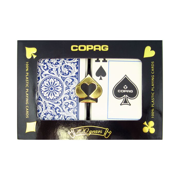 Copag 1546 Red/Blue Poker Size Jumbo Index Playing Cards 24 decks brand new 