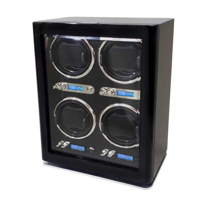 Heiden Nova Quad Watch Winder - Black - Reconditioned - OTS-HD25-BLACK