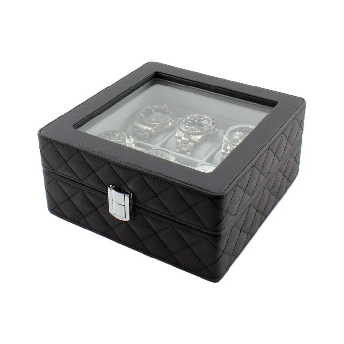 Heiden Monaco Luxury 6pc Watch Storage Case - HDBox001-Diamond