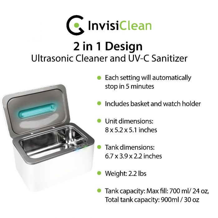 InvisiClean Pro Elite Ultrasonic Cleaner