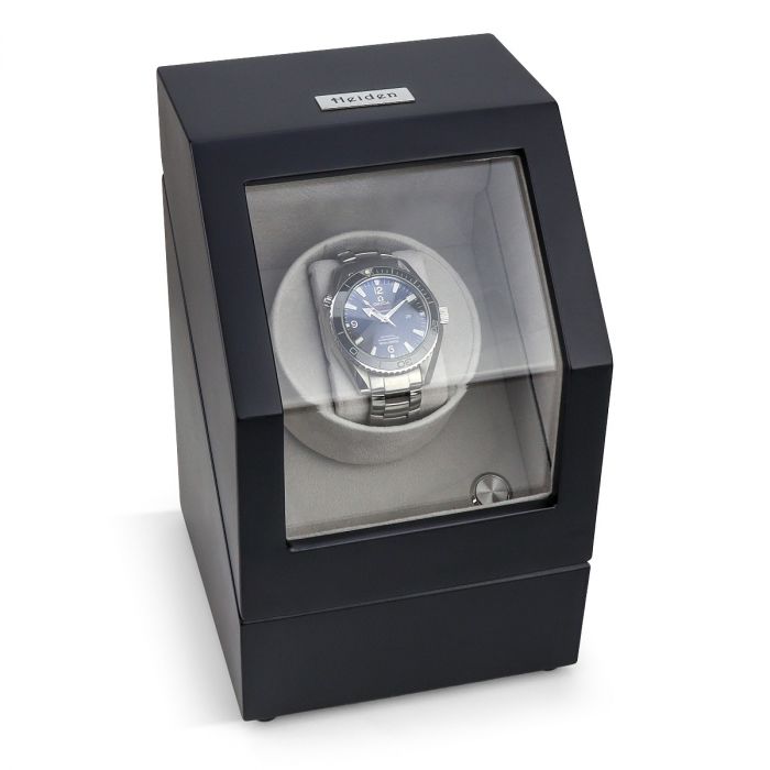 Heiden Battery Powered Single Watch Winder - Matte Black - Reconditioned - OTS-HD009-MATTE