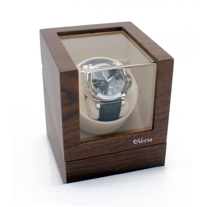 Versa Elite Single Watch Winder - Walnut - Reconditioned - OTS-VR001-Walnut